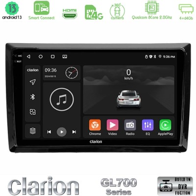 Clarion GL700 Series 8Core Android13 4+64GB VW Beetle Navigation Multimedia Tablet 9