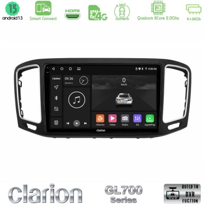 Clarion GL700 Series 8Core Android13 4+64GB VW Sharan 2010-2015 Navigation Multimedia Tablet 9