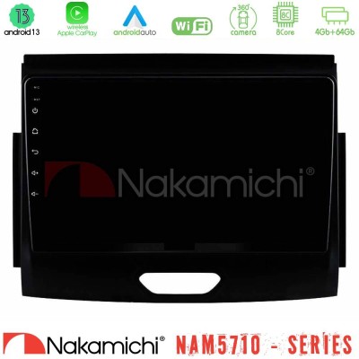 Nakamichi NAM5710 Series 8Core Android13 4+64GB  Ford Ranger 2017-2022 Navigation Multimedia Tablet 9