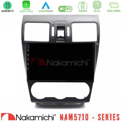 Nakamichi NAM5710 Series 8Core Android13 4+64GB Subaru Forester 2015-2018 Navigation Multimedia Tablet 9