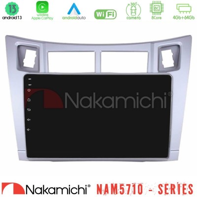 Nakamichi NAM5710 Series 8Core Android13 4+64GB  Toyota Yaris Navigation Multimedia Tablet 9
