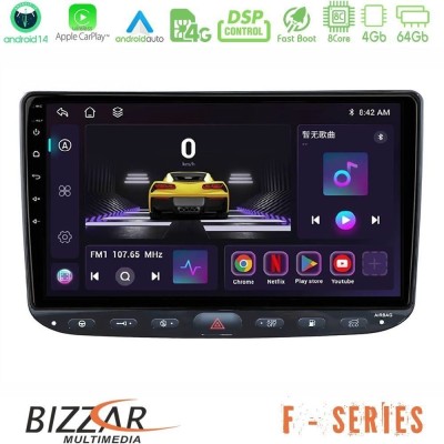 Bizzar F Series 8Core Android14 4+64GB Fiat Punto/ Evo Navigation Multimedia Tablet 9