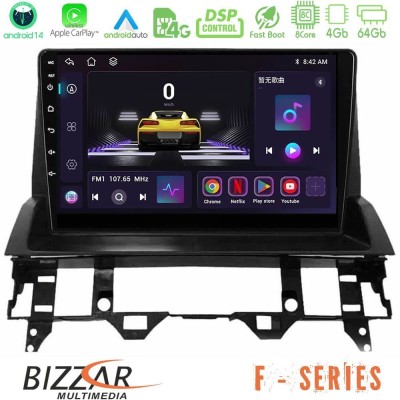 Bizzar F Series 8Core Android14 4+64GB  Mazda6 2002-2006 Navigation Multimedia Tablet 9