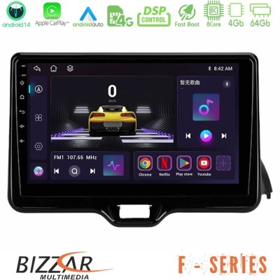 Bizzar F Series 8Core Android14 4+64GB  Toyota Yaris 2020-> Navigation Multimedia Tablet 10