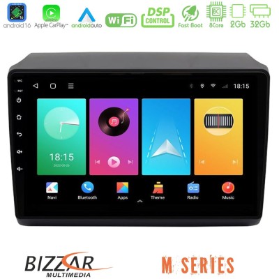 Bizzar M Series 8Core Android16 2+32GB  Fiat Ducato/Citroen Jumper/Peugeot Boxer 2011-2021 Navigation Multimedia Tablet 9