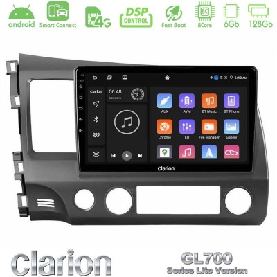 Clarion GL700 Lite Series 8Core Android ClarionOS 6+128GB Honda Civic 2006-2011 Navigation Multimedia Tablet 10