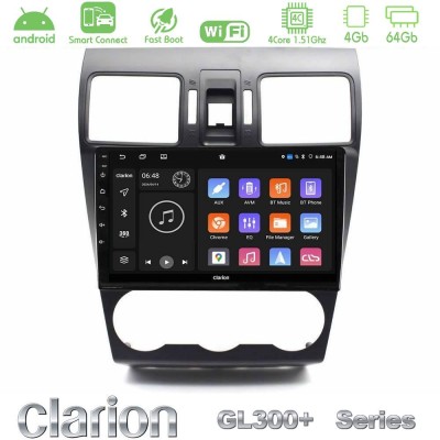 Clarion GL300+ Series 4Core Android ClarionOS 4+64GB Subaru Forester 2015-2018 Navigation Multimedia Tablet 9