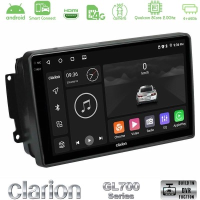 Clarion GL700 Series 8Core Android ClarionOS 4+64GB Mercedes C/CLK/G Class (W203/W209) Navigation Multimedia Tablet 9