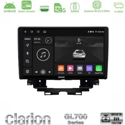 Clarion GL700 Series 8Core Android ClarionOS 4+64GB Renault Kangoo / Nissan Townstar 2022-> Navigation Multimedia Tablet 10