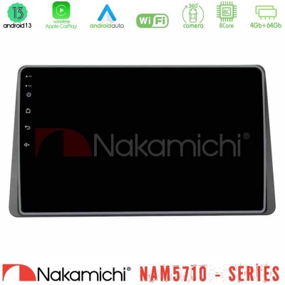 Nakamichi NAM5710 Series 8Core Android13 4+64GB  Dacia Duster 2025-> Navigation Multimedia Tablet 9