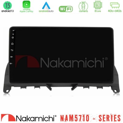 Nakamichi NAM5710 Series 8Core Android13 4+64GB  Mercedes C Class W204 Navigation Multimedia Tablet 9