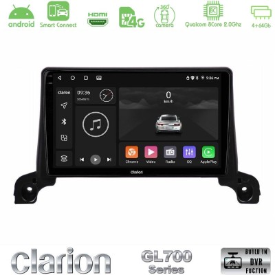 Clarion GL700 QUALCOMM Series 8Core Android ClarionOS 4+64GB Peugeot 3008/5008 2017-2023 Navigation Multimedia Tablet 9