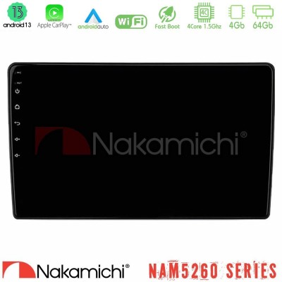 Nakamichi NAM5260 Series 4Core Android13 4+64GB Navigation Multimedia Tablet 10