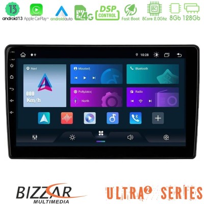 Bizzar Ultra Series Hyundai H1 2009-2015 8core Android13 8+128GB Navigation Multimedia Tablet 9