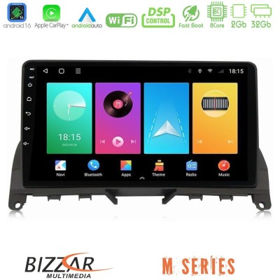 Bizzar M Series 8Core Android16 2+32GB  Mercedes C Class W204 Navigation Multimedia Tablet 9