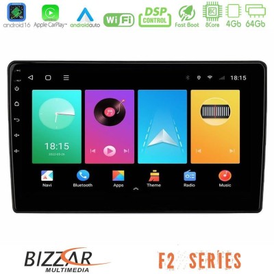 Bizzar F2 Series 8Core Android16 4+64GB Hyundai H1 2009-2015 Navigation Multimedia Tablet 9