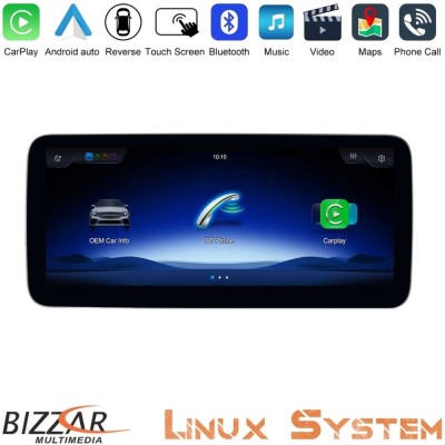 Bizzar Mercedes A/CLA/GLA NTG5 Linux Apple CarPlay | Android Auto screen 10.25
