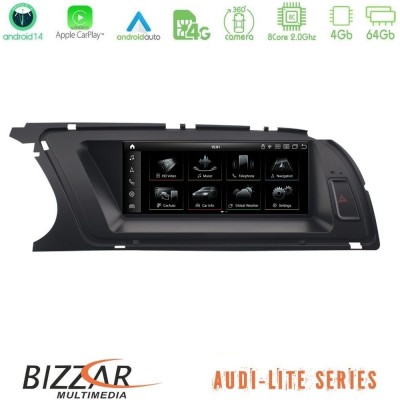 Bizzar Lite Edition Audi A4 (B8.5) 2013-2015 Android14 8Core (4+64GB) Navigation Multimedia 8.8