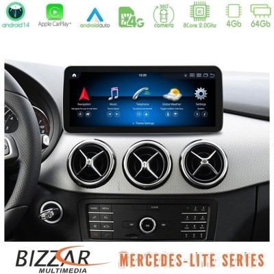 Bizzar Lite Series A/CLA/GLA Class NTG4.5 Android14 8Core (4+64GB) Navigation Multimedia 10.25