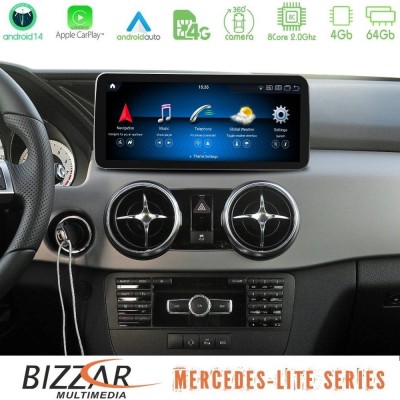 Bizzar Lite Series Mercedes GLK Class (X204) 2013-2015 NTG4.5 Android14 8Core (4+64GB) Navigation Multimedia 10.25
