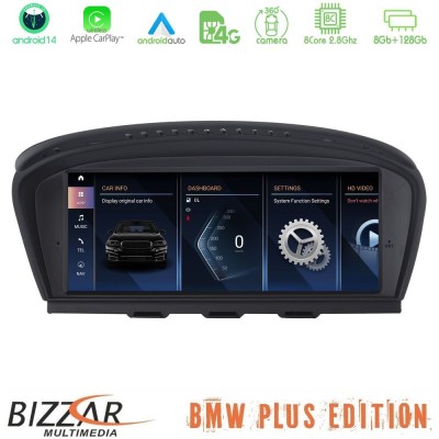 Bizzar Plus Edition BMW 3er/5er/6er (E90/E60/E63) Android14 8Core (8+128GB) Navigation Multimedia 8.8