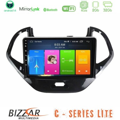 Bizzar C Series Lite 4Core Android14 2+32GB Ford KA 2016-2020 Navigation Multimedia Tablet 9