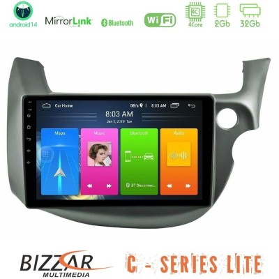 Bizzar C Series Lite 4Core Android14 2+32GB Honda Jazz (Fit) 2009-2013 RHD Navigation Multimedia Tablet 10