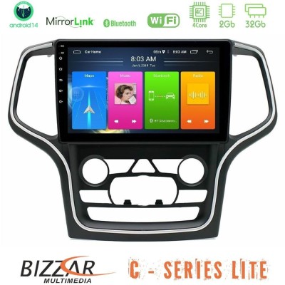 Bizzar C Series Lite 4Core Android14 2+32GB Jeep Grand Cherokee 2014-2020 Navigation Multimedia Tablet 10