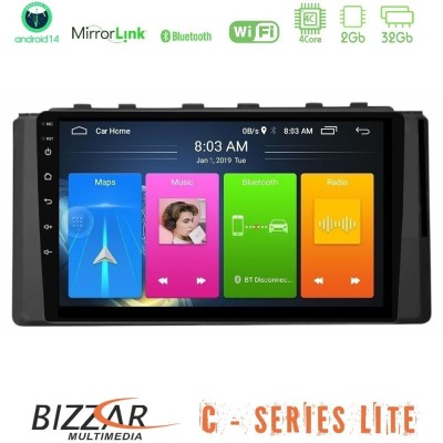 Bizzar C Series Lite 4Core Android14 2+32GB Subaru BRZ / Toyota GR86 2022-> Navigation Multimedia Tablet 9