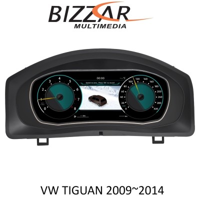 Bizzar Digital Cluster VW TIGUAN 2009-2016 Digital HD LCD Instrument Cluster 10.25