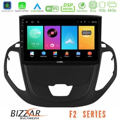 Bizzar F2 Series 8Core Android16 4+64GB  Ford Courier 2015-2023 Navigation Multimedia Tablet 9