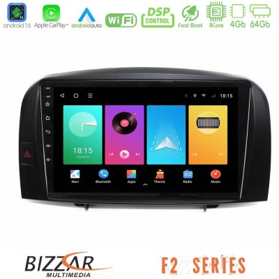 Bizzar F2 Series 8Core Android16 4+64GB Hyundai Sonata 2005-2009 Navigation Multimedia Tablet 10