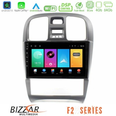 Bizzar F2 Series 8Core Android16 4+64GB Hyundai Sonata 2001-2005 Navigation Multimedia Tablet 9