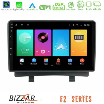 Bizzar F2 Series 8Core Android16 4+64GB  Opel Zafira 2012-2016 Navigation Multimedia Tablet 9