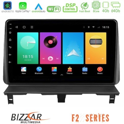Bizzar F2 Series 8Core Android16 4+64GB  Peugeot Partner / Citroën Berlingo 2002-2008 Navigation Multimedia Tablet 9