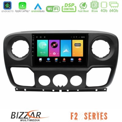Bizzar F2 Series 8Core Android16 4+64GB Renault/Nissan/Opel Navigation Multimedia Tablet 10