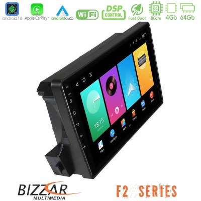 Bizzar F2 Series 8Core Android16 4+64GB Ssangyong Actyon/Kyron 2005-2014 Navigation Multimedia Tablet 9