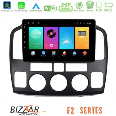 Bizzar F2 Series 8Core Android16 4+64GB Suzuki Grand Vitara 2003-2005 Navigation Multimedia Tablet 9″