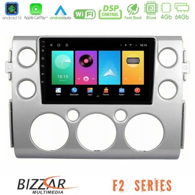 Bizzar F2 Series 8Core Android16 4+64GB Toyota FJ 2007-2014 Navigation Multimedia Tablet 9
