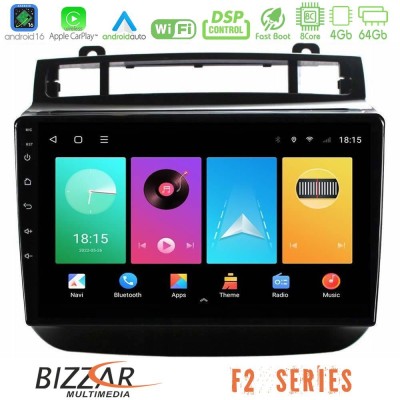 Bizzar F2 Series 8Core Android16 4+64GB VW Touareg 2011-2018 Navigation Multimedia Tablet 9