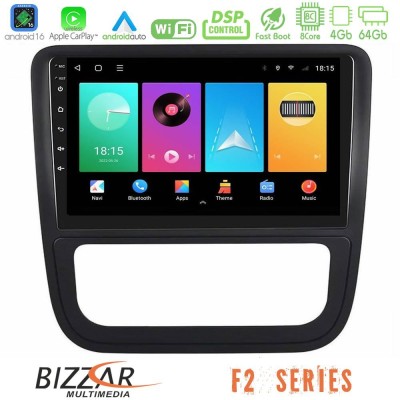 Bizzar F2 Series 8Core Android16 4+64GB  VW Scirocco 2008-2014 Navigation Multimedia Tablet 9