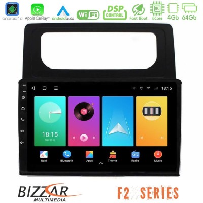 Bizzar F2 Series 8Core Android16 4+64GB VW Caddy 2004-2014 Navigation Multimedia Tablet 10