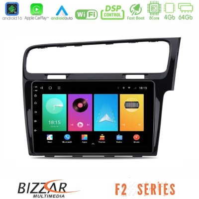 Bizzar F2 Series 8Core Android16 4+64GB  VW GOLF 7 RHD Navigation Multimedia Tablet 10
