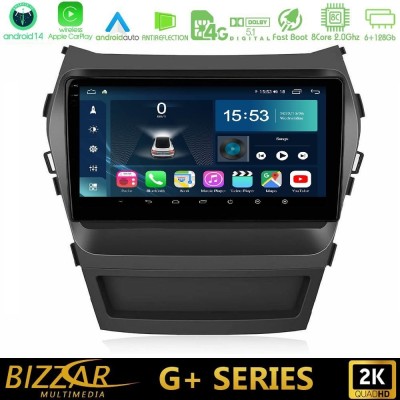 Bizzar G+ Series Hyundai iX45 2012-2017 8core Android14 6+128GB Navigation Multimedia Tablet 9