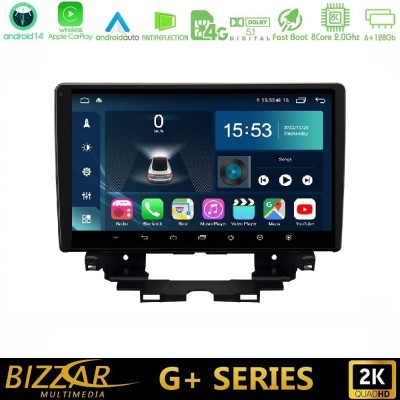 Bizzar G+ Series Kangoo / Nissan Townstar 8core Android14 6+128GB Navigation Multimedia Tablet 10