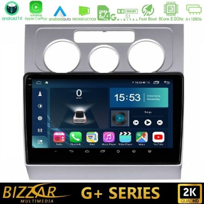 Bizzar G+ Series VW Touran 2003-2011 8Core Android14 6+128GB Navigation Multimedia Tablet 10