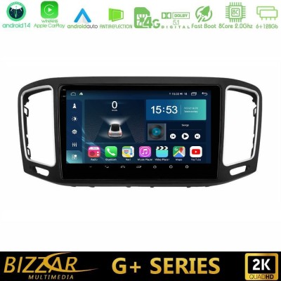 Bizzar G+ Series VW Sharan 2015-2023 8core Android14 6+128GB Navigation Multimedia Tablet 9