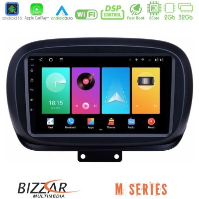 Bizzar M Series 8Core Android16 2+32GB  Fiat 500X Navigation Multimedia Tablet 9