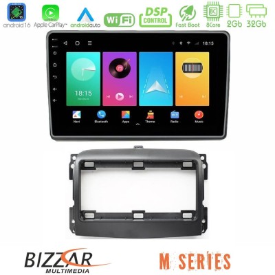 Bizzar M Series 8Core Android16 2+32GB  Fiat 500L Navigation Multimedia Tablet 10