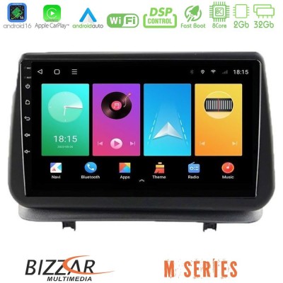 Bizzar M Series 8Core Android16 2+32GB Renault Clio 2005-2012 Navigation Multimedia Tablet 9